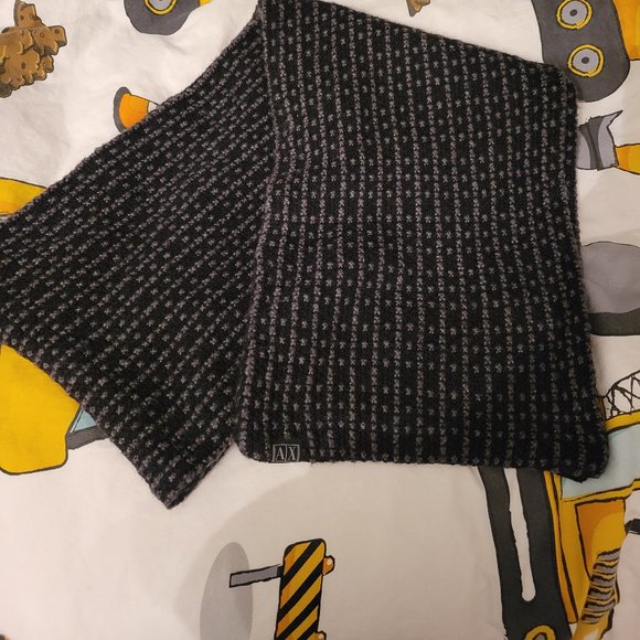 Armani Exchange men's knit scarf - Picture 1 of 4